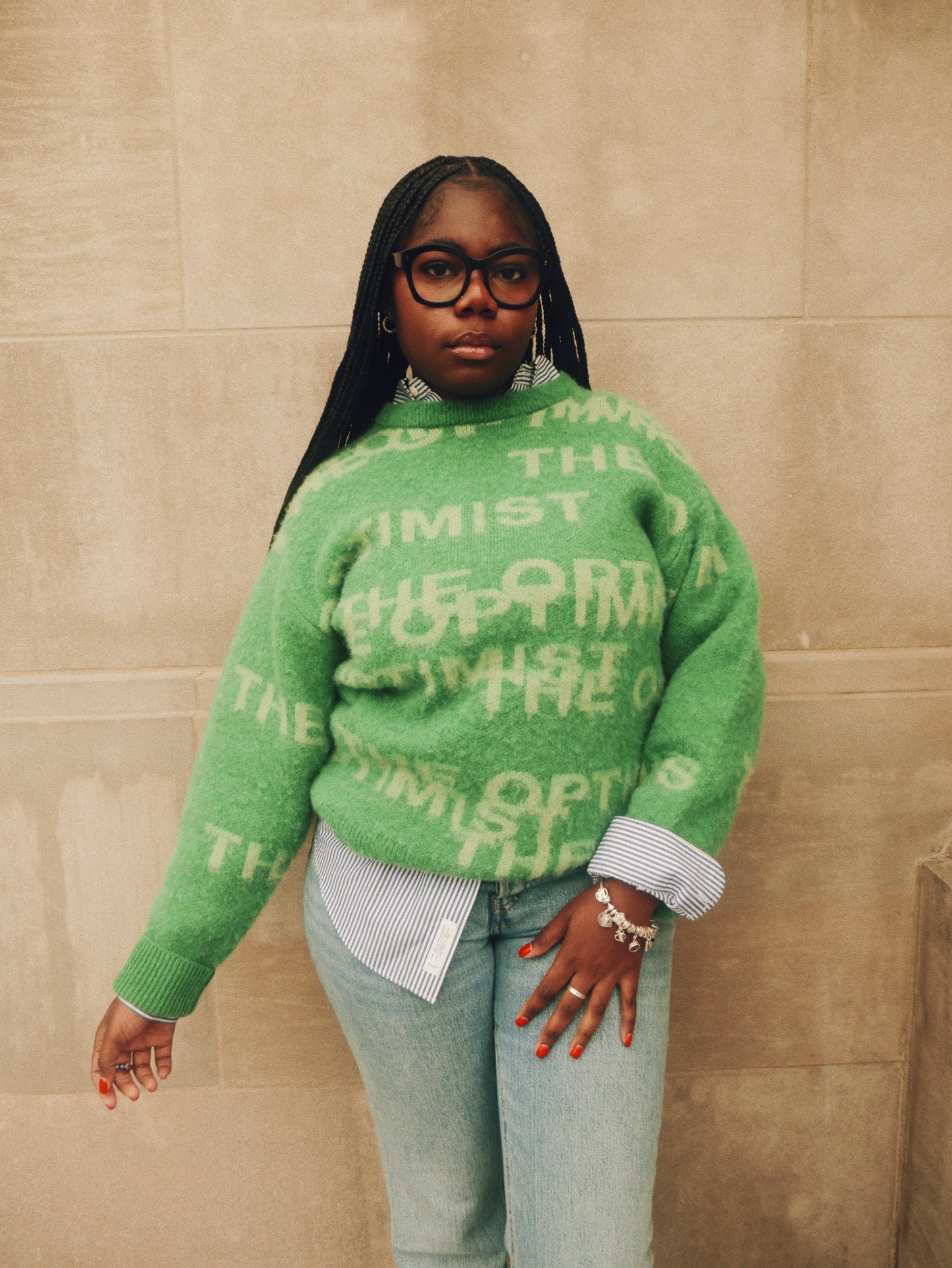 Preorder - Green Mohair Sweater